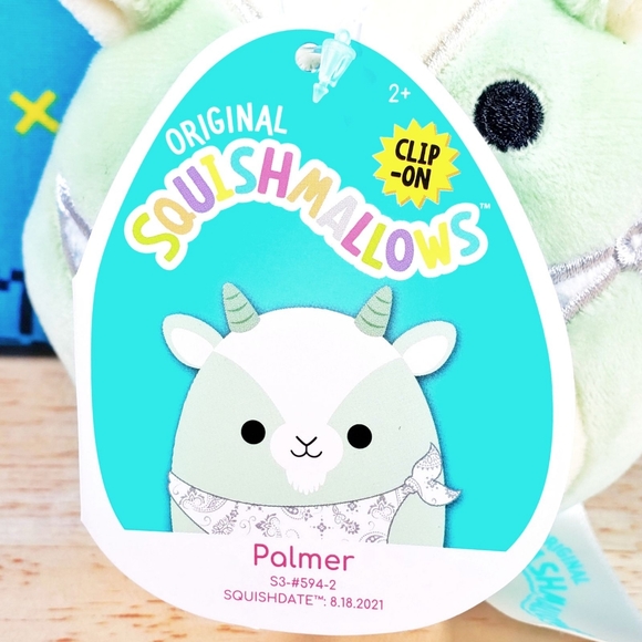 Squishmallow Palmer the Easter Goat 3.5" Clip [ 2022 ] UltraSoft Holiday Plush - Picture 10 of 12